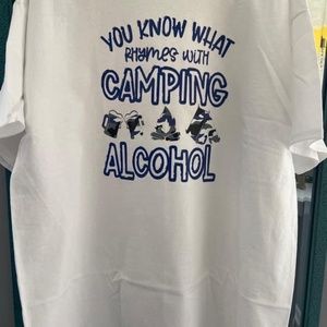 Mens XL white custom mad T shirt. Gildan brand.